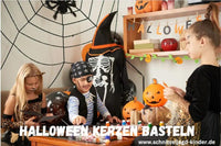 Halloween Kerzen Basteln - schnitzeljagd-kinder