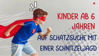 Kinder ab 6 Jahren: Auf Schatzsuche mit einer Schnitzeljagd - schnitzeljagd-kinder