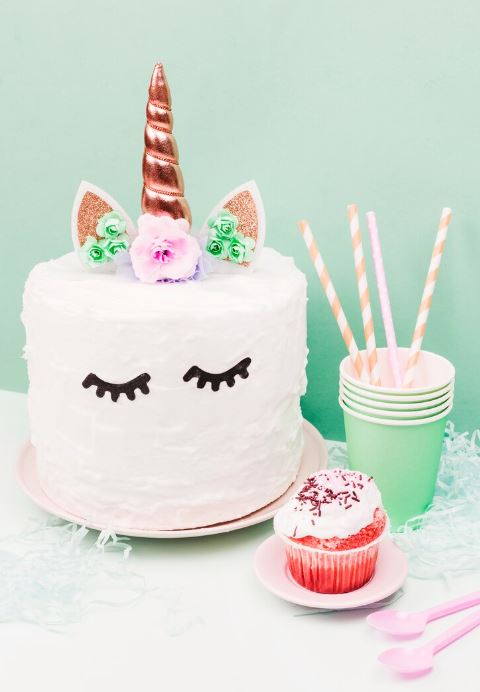 Kindergeburtstag Einfach Einhorn Kuchen