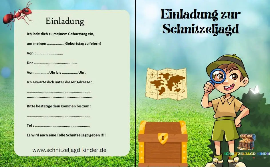 Kindergeburtstag Einladung Vorlage