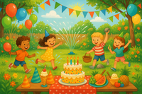 Kindergeburtstag -im- Sommer -plannen