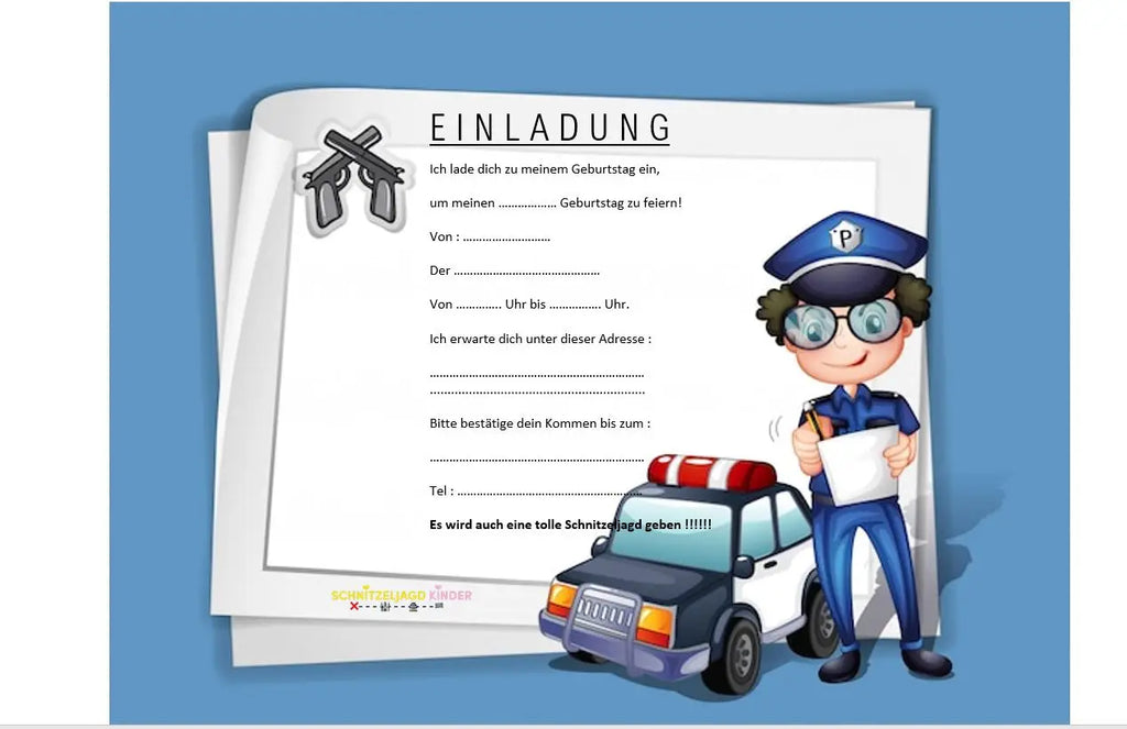 Kindergeburtstag Polizei