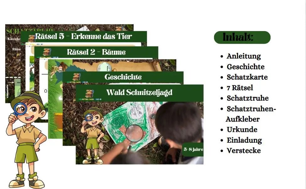 Naturerlebnis für Kids: Kreative Schnitzeljagd-Ideen und Schatzsuche-Vorlagen zum Download