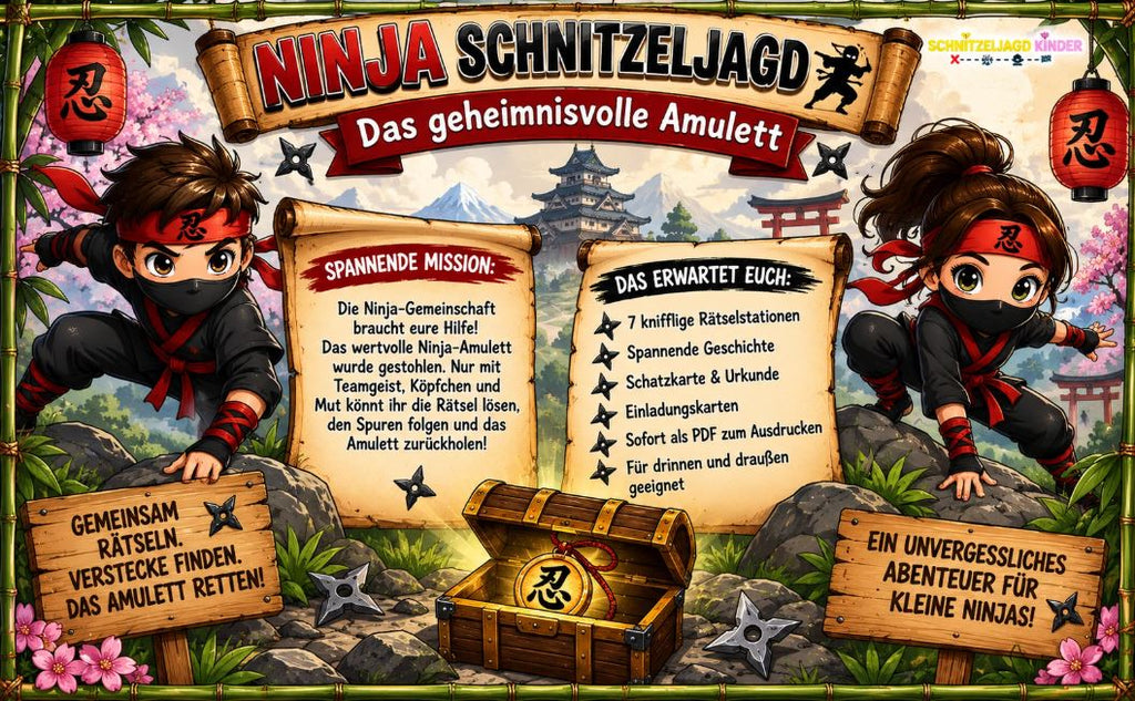 Ninja Parcours für Kinder