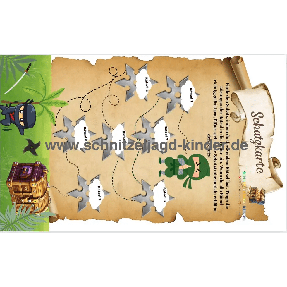 Ninja-Power zum Geburtstag: 15 actionreiche Spiele für kleine Ninjas von 4-12 Jahren
