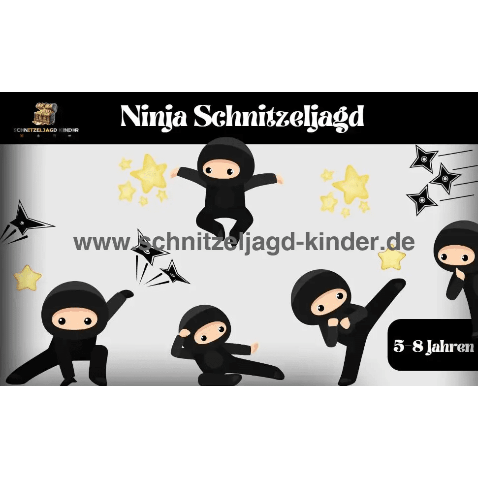 Ninja Schnitzeljagd Für Kinder