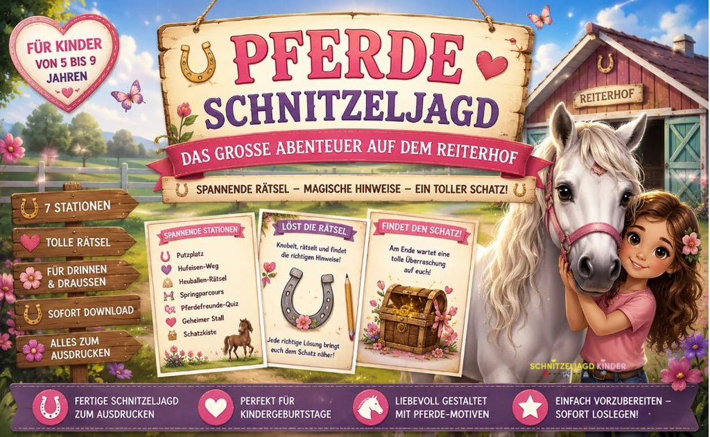 Pferde Schnitzeljagd