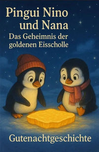Pingui Nino und Nana – Das Geheimnis der goldenen Eisscholle: Eine zauberhafte Gutenachtgeschichte für kleine Träumer - schnitzeljagd-kinder