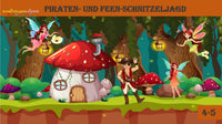 Piraten und Feen Schnitzeljagd: Ein magisches Abenteuer für Kinder - schnitzeljagd-kinder