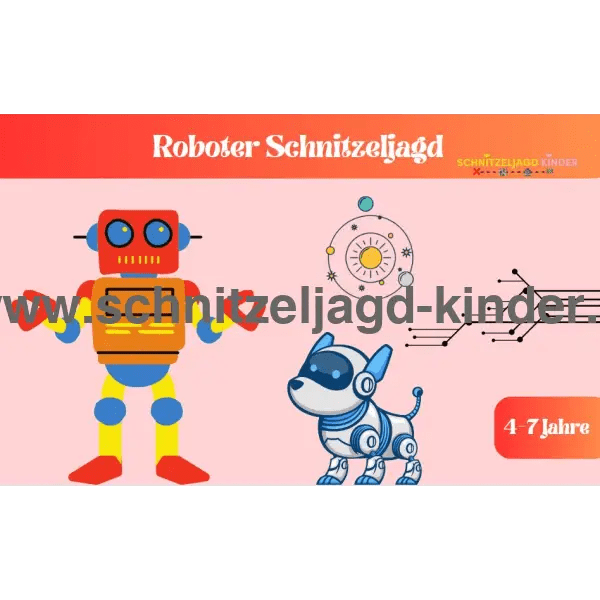 Roboter Schnitzeljagd für Kinder