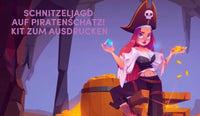 SCHNITZELJAGD AUF PIRATENSCHATZ! KIT ZUM AUSDRUCKEN - schnitzeljagd-kinder