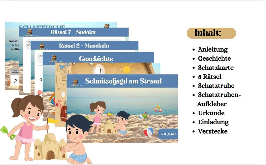 Schnitzeljagd Kinder Am Strand