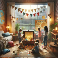 Was tun bei Regen? Schatzsuche für Kinder in der Wohnung - schnitzeljagd-kinder
