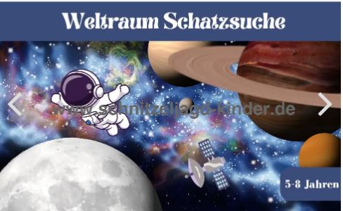 Weltraum-Schnitzeljagd – 30 Rätsel und Aufgaben für Kinder