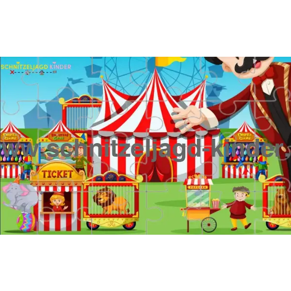 Zirkus Party und Zirkus Schnitzeljagd für Kinder