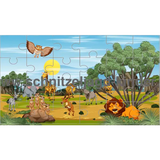 24-TEILIGES PUZZLE ZOO ZUM AUSDRUCKEN - schnitzeljagd-kinder