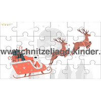 24-TEILIGES WEIHNACHTEN PUZZLE MIT DEM THEMA WEIHNACHTEN ZUM AUSDRUCKEN. - schnitzeljagd-kinder
