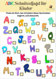 ABC Schnitzeljagd für Kinder - Sofort zum Ausdrucken - schnitzeljagd-kinder