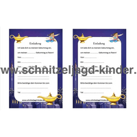 Aladin Einladungskarte Für Kindergeburtstag Vorlage zum ausdrucken - schnitzeljagd-kinder