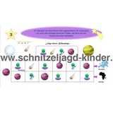 Alien Schnitzeljagd-4-5 JAHREN - SCHNITZELJAGD AUFGABEN ZUM AUSDRUCKEN PDF - schnitzeljagd-kinder