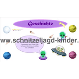 Alien Schnitzeljagd-6-7 JAHREN - SCHNITZELJAGD AUFGABEN ZUM AUSDRUCKEN PDF - schnitzeljagd-kinder