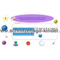 Alien Schnitzeljagd-6-7 JAHREN - SCHNITZELJAGD AUFGABEN ZUM AUSDRUCKEN PDF - schnitzeljagd-kinder