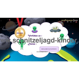 Alien Schnitzeljagd-8+ JAHREN - SCHNITZELJAGD AUFGABEN ZUM AUSDRUCKEN PDF - schnitzeljagd-kinder