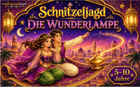Wunderlampe Schnitzeljagd zum Ausdrucken