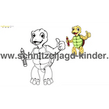 Ausmalbildern Schildkröte Kostenlos - schnitzeljagd-kinder
