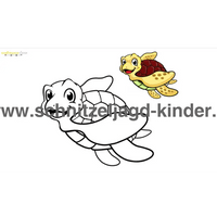 Ausmalbildern Schildkröte Kostenlos - schnitzeljagd-kinder