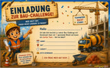 Bagger-Baustellen Schnitzeljagd für Kinder - schnitzeljagd-kinder