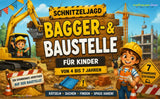 Bagger-Baustellen Schnitzeljagd für Kinder - schnitzeljagd-kinder
