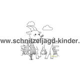 BAUERNHOF SCHNITZELJAGD ZUM AUSDRUCKEN PDF - 4-5 JAHREN - schnitzeljagd-kinder