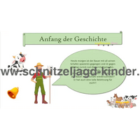 BAUERNHOF SCHNITZELJAGD ZUM AUSDRUCKEN PDF - 4-5 JAHREN - schnitzeljagd-kinder