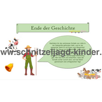 BAUERNHOF SCHNITZELJAGD ZUM AUSDRUCKEN PDF - 6-7 JAHREN - schnitzeljagd-kinder