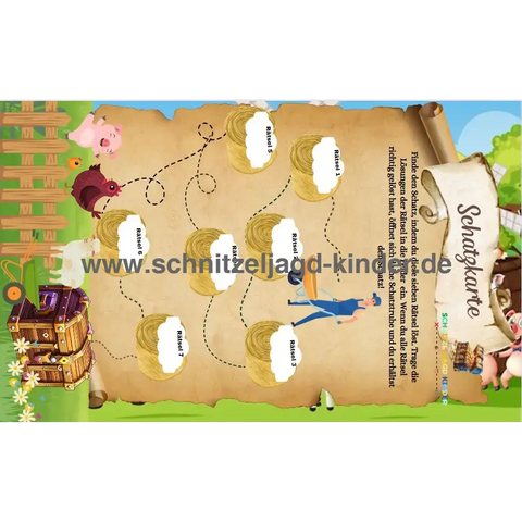 BAUERNHOF SCHNITZELJAGD ZUM AUSDRUCKEN PDF -8 + JAHREN