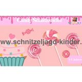 Candy Schatzsuche-5-8 Jahren-Schnitzeljagd Zum Ausdrucken - schnitzeljagd-kinder