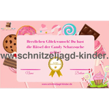 Candy Schatzsuche-5-8 Jahren-Schnitzeljagd Zum Ausdrucken - schnitzeljagd-kinder
