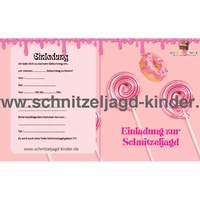 Candy Schatzsuche-5-8 Jahren-Schnitzeljagd Zum Ausdrucken - schnitzeljagd-kinder