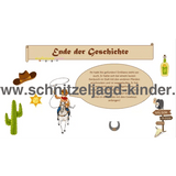 Cowboy-Schnitzeljagd Im Wilden Westen Für 4-Jährige-Kindergeburtstag-4 Jahren - Schnitzeljagd Aufgaben Zum Ausdrucken Pdf - schnitzeljagd-kinder
