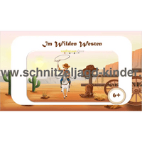 Cowboy-Schnitzeljagd Im Wilden Westen -Kindergeburtstag-6-7 Jahren - Schnitzeljagd Aufgaben Zum Ausdrucken Pdf - schnitzeljagd-kinder