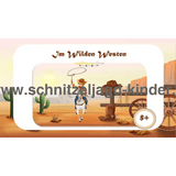 Cowboy-Schnitzeljagd Im Wilden Westen -Kindergeburtstag-8+ Jahren - Schnitzeljagd Aufgaben Zum Ausdrucken Pdf - schnitzeljagd-kinder