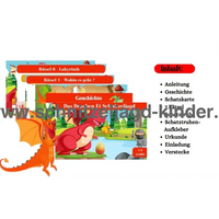 DAS DRACHENEI SCHNITZELJAGD - SCHATZSUCHE KINDERGEBURTSTAG-5-8 JAHREN - SCHNITZELJAGD AUFGABEN ZUM AUSDRUCKEN PDF - schnitzeljagd-kinder