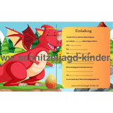 Das Drachenei Schnitzeljagd - Schatzsuche Kindergeburtstag-5-8 Jahren - Schnitzeljagd Aufgaben Zum Ausdrucken Pdf - schnitzeljagd-kinder
