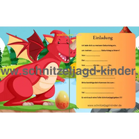 DAS DRACHENEI SCHNITZELJAGD - SCHATZSUCHE KINDERGEBURTSTAG-5-9 JAHREN - SCHNITZELJAGD AUFGABEN ZUM AUSDRUCKEN PDF - schnitzeljagd-kinder