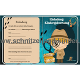 Detektiv Einladungskarte Für Kindergeburtstag Vorlage zum ausdrucken - schnitzeljagd-kinder