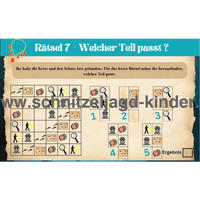 Detektiv Schatzsuche – Schnitzeljagd Zum Ausdrucken - schnitzeljagd-kinder