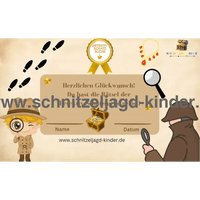 Detektiv Schatzsuche – Schnitzeljagd Zum Ausdrucken - schnitzeljagd-kinder