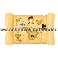 Die Schatzinsel der Piraten und Prinzessinnen SCHNITZELJAGD - SCHATZSUCHE KINDERGEBURTSTAG-6-9 JAHREN - SCHNITZELJAGD AUFGABEN ZUM AUSDRUCKEN PDF - schnitzeljagd-kinder