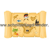Die Schatzinsel der Piraten und Prinzessinnen SCHNITZELJAGD - SCHATZSUCHE KINDERGEBURTSTAG-6-9 JAHREN - SCHNITZELJAGD AUFGABEN ZUM AUSDRUCKEN PDF - schnitzeljagd-kinder